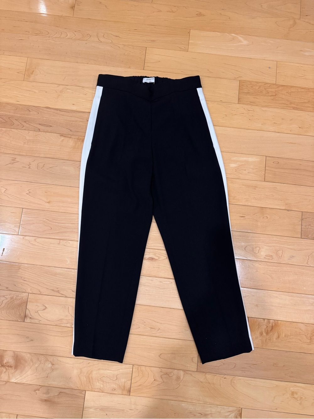 Babaton black and white cropped Conan pants, size 4